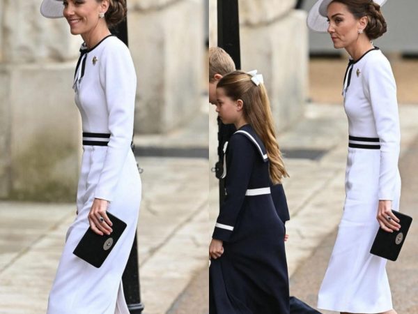 Kate Middleton makes first public appearance since cancer diagnosis as she attends Trooping the Colour (photos/videos)