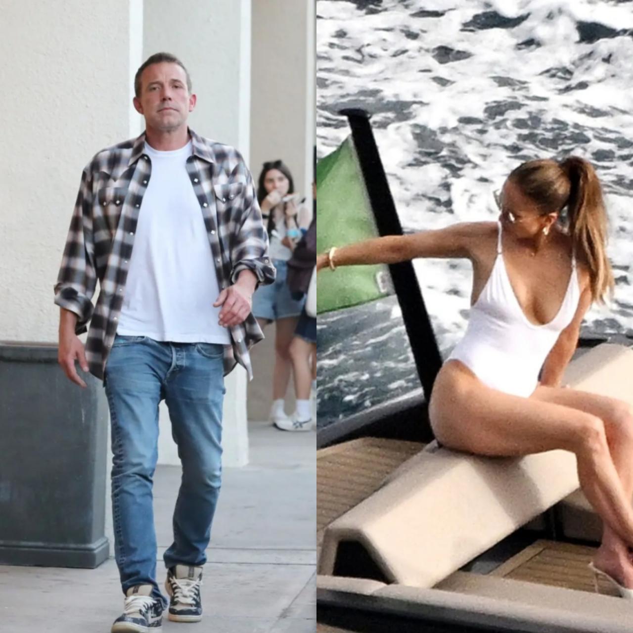 Ben Affleck ditches wedding ring during lunch with daughter as Jennifer Lopez vacations in Italy amid breakup rumours