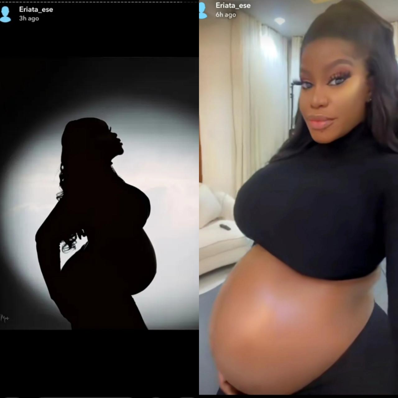 Eriata Ese reacts to reports she got pregnant for a married man after announcing childbirth