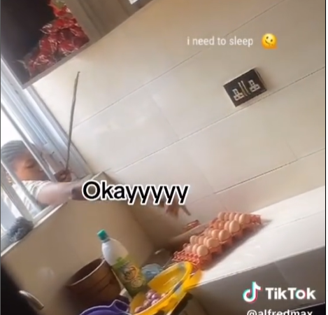 Man shares his experience with a skilled female th!ef who stole eggs and other food items through his kitchen window