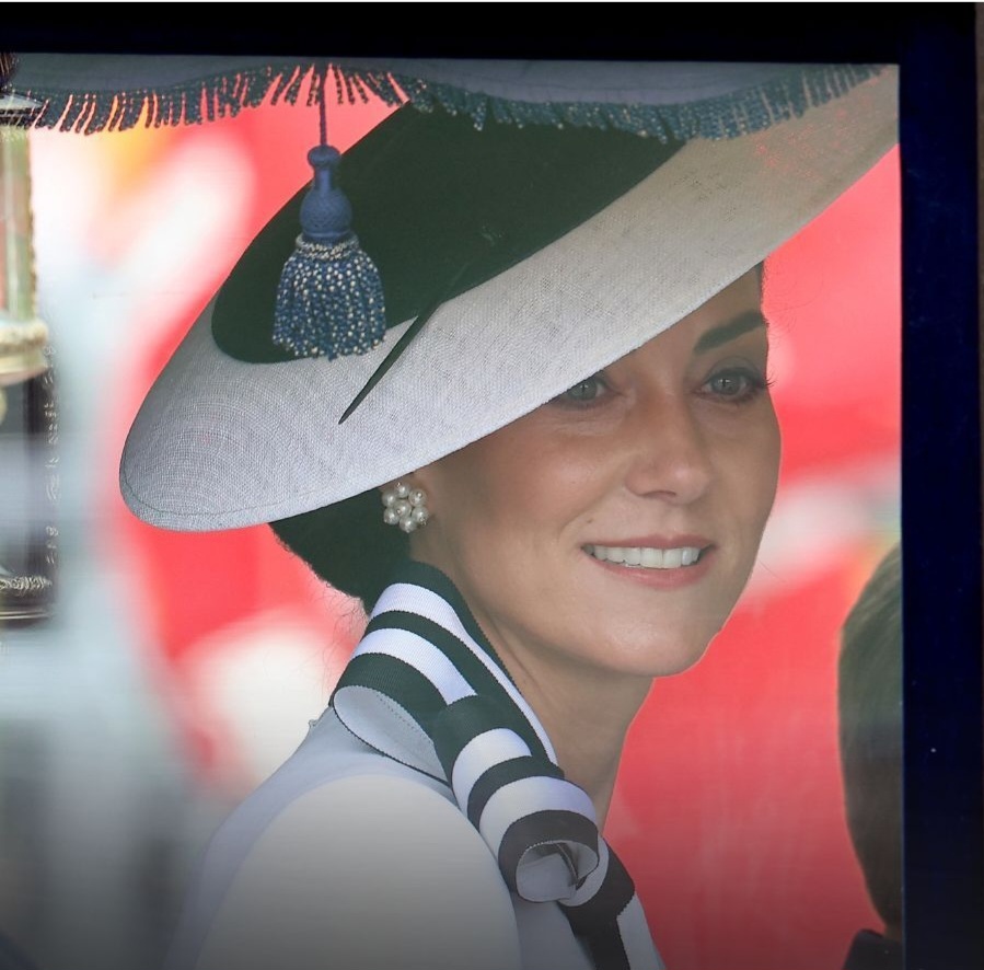 Kate Middleton makes first public appearance since cancer diagnosis as she attends Trooping the Colour (photos/videos)