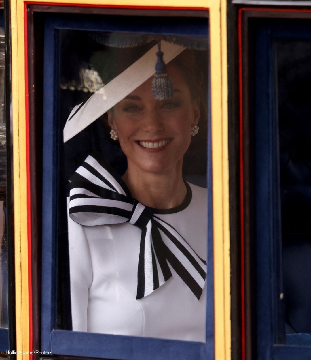 Kate Middleton makes first public appearance since cancer diagnosis as she attends Trooping the Colour (photos/videos)