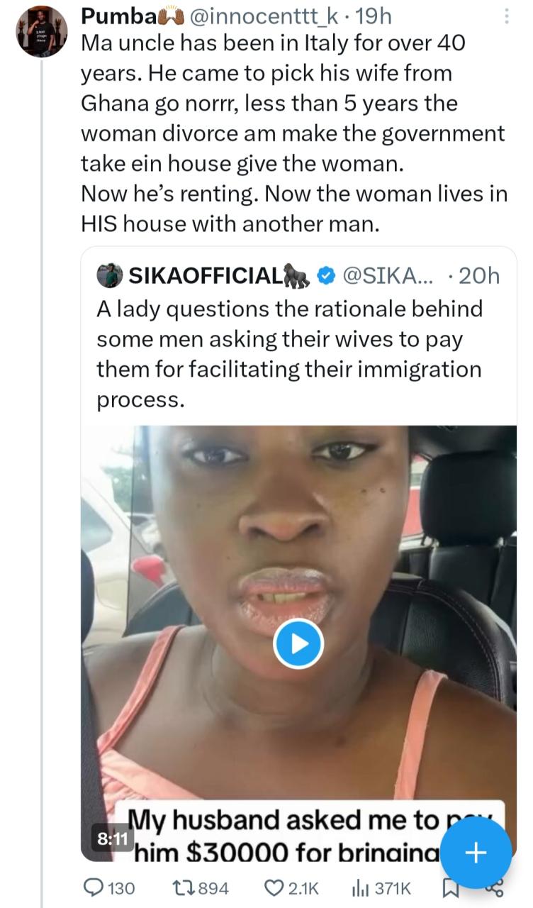 Man who lived abroad for 40 years allegedly loses his house to the Ghanaian wife he brought over in less than 5 years