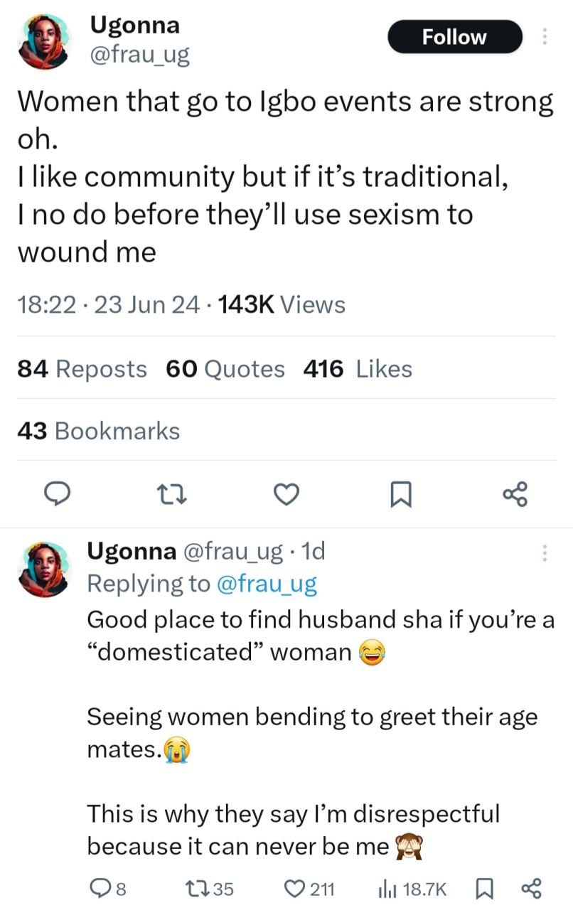 Igbo women share why they avoid attending traditional events and joining their village groups