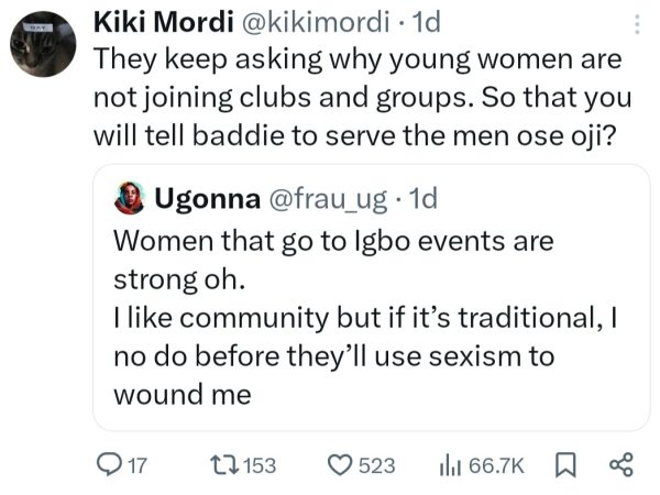 Igbo women share why they avoid attending traditional events and joining their village groups