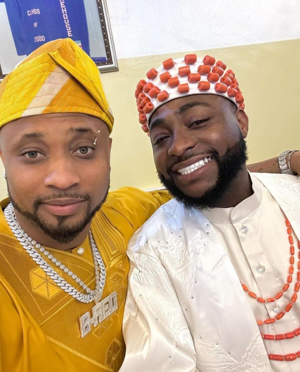 Chioma and Davido step out in their second wedding outfit (video)