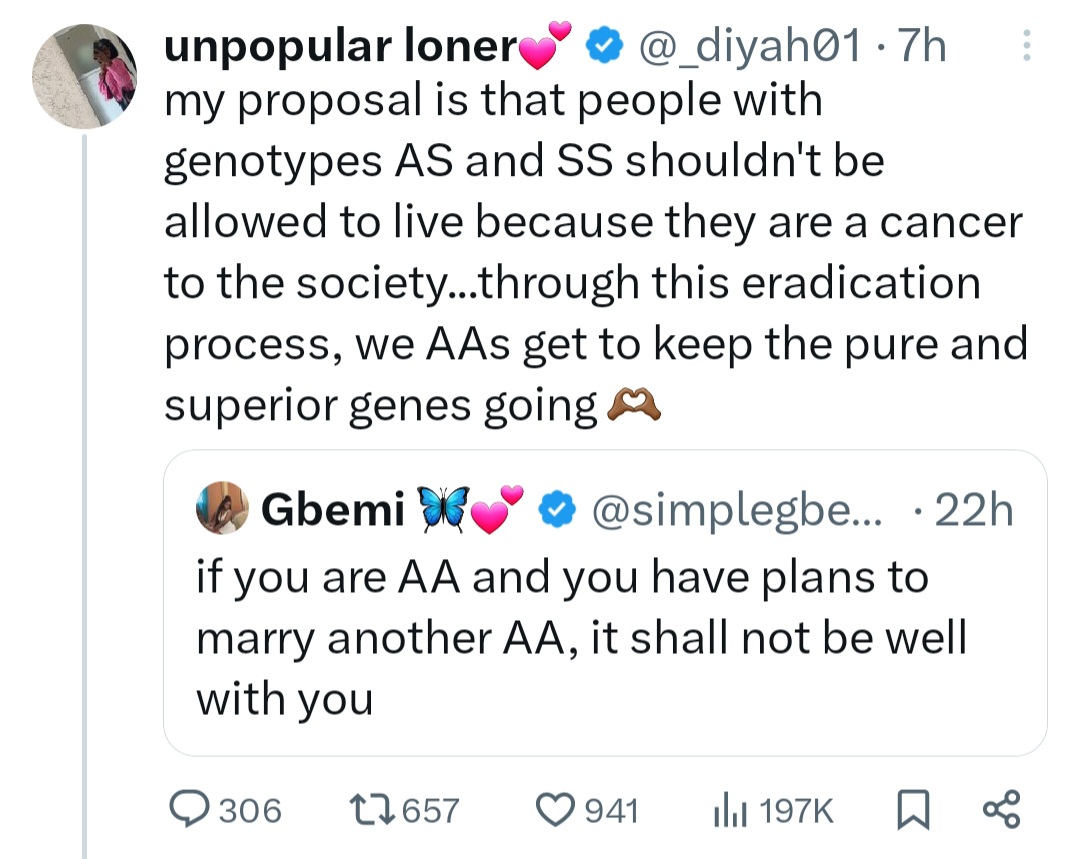 "People with genotypes AS and SS shouldn