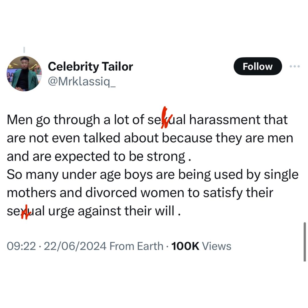 X-stories: Nigerian tailor recounts how his false claim of having HIV stopped a married woman from having sex with him in her matrimonial home