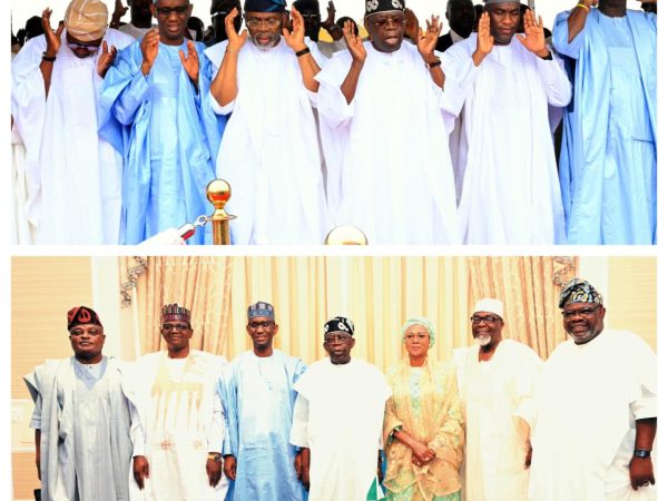 President Tinubu urges sacrifice as he observes Eid prayer in Lagos