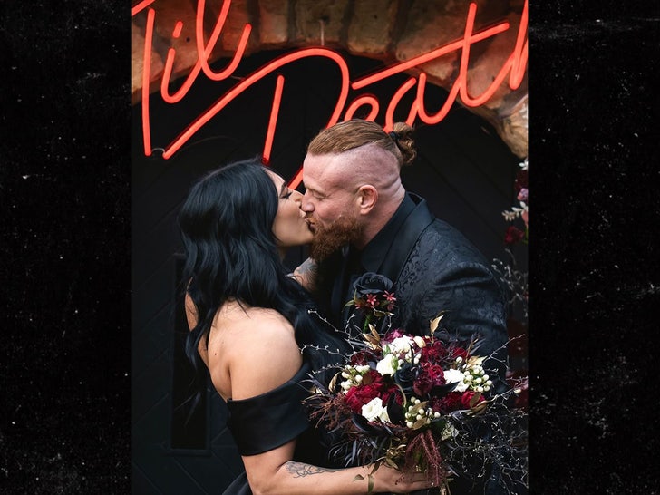 WWE superstar Rhea Ripley ties the knot with wrestling fiancé Buddy Matthews