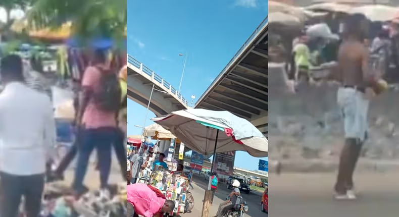 Four arrested as Nigerian and Ivorian traders clash over space in Ghana (video)