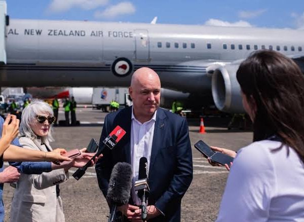 New Zealand prime minister hitches ride on commercial plane after his official government jet breaks down