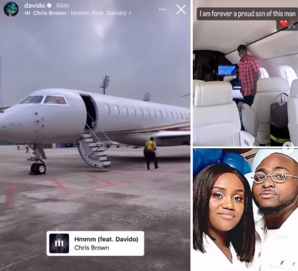 Davido’s billionaire father arrives Nigeria in his private jet ahead of the singer’s wedding in Lagos (video)