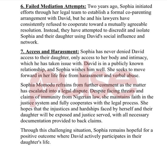 Custody battle: Davido has not seen his daughter since July 2022 by his own choice. I only denied him access to my body and intimacy - Sophia Momodu breaks her silence
