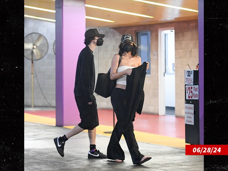 Reality show star Kylie Jenner and actor Timothee Chalamet spotted together for the first time in months