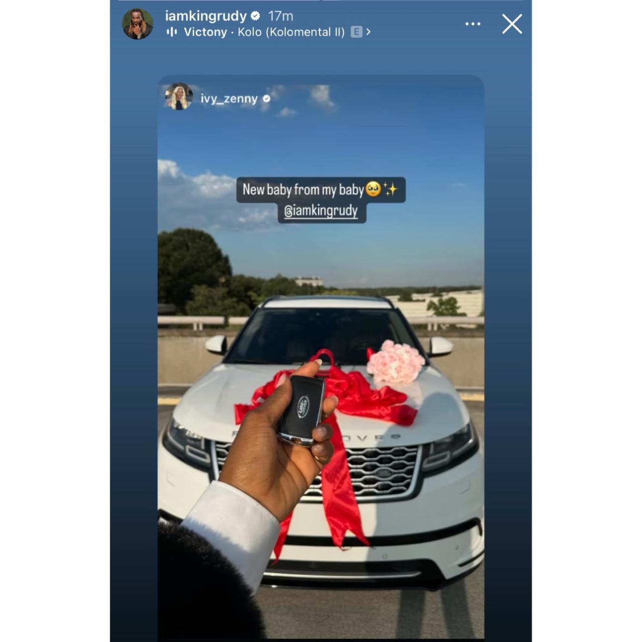 Singer, Paul Okoye buys his wife, Ivy Ifeoma a new Range Rover SUV as ?push gift?