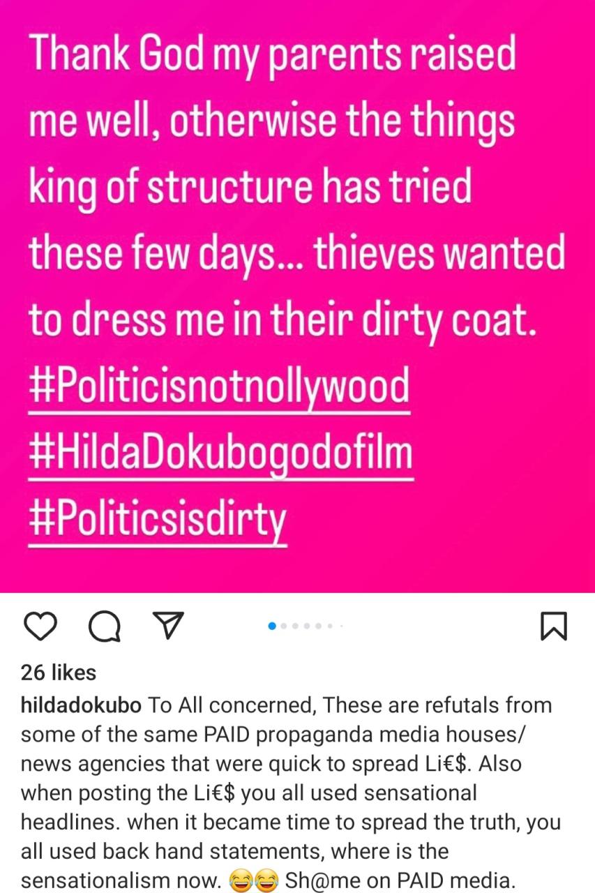 "Thieves wanted to dress me in their dirty coat" Hilda Dokubo slams reports she was suspended from Labour Party