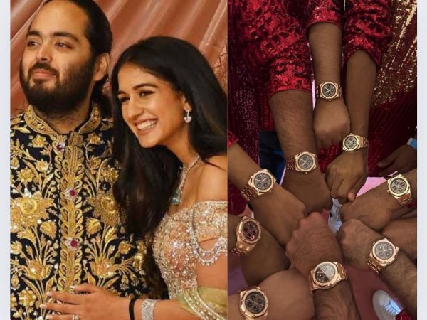 Indian billionaire’s son, Anant Ambani marks his wedding by gifting his friends limited edition Rose Gold Audemars Piguet watches worth $200k each (video)