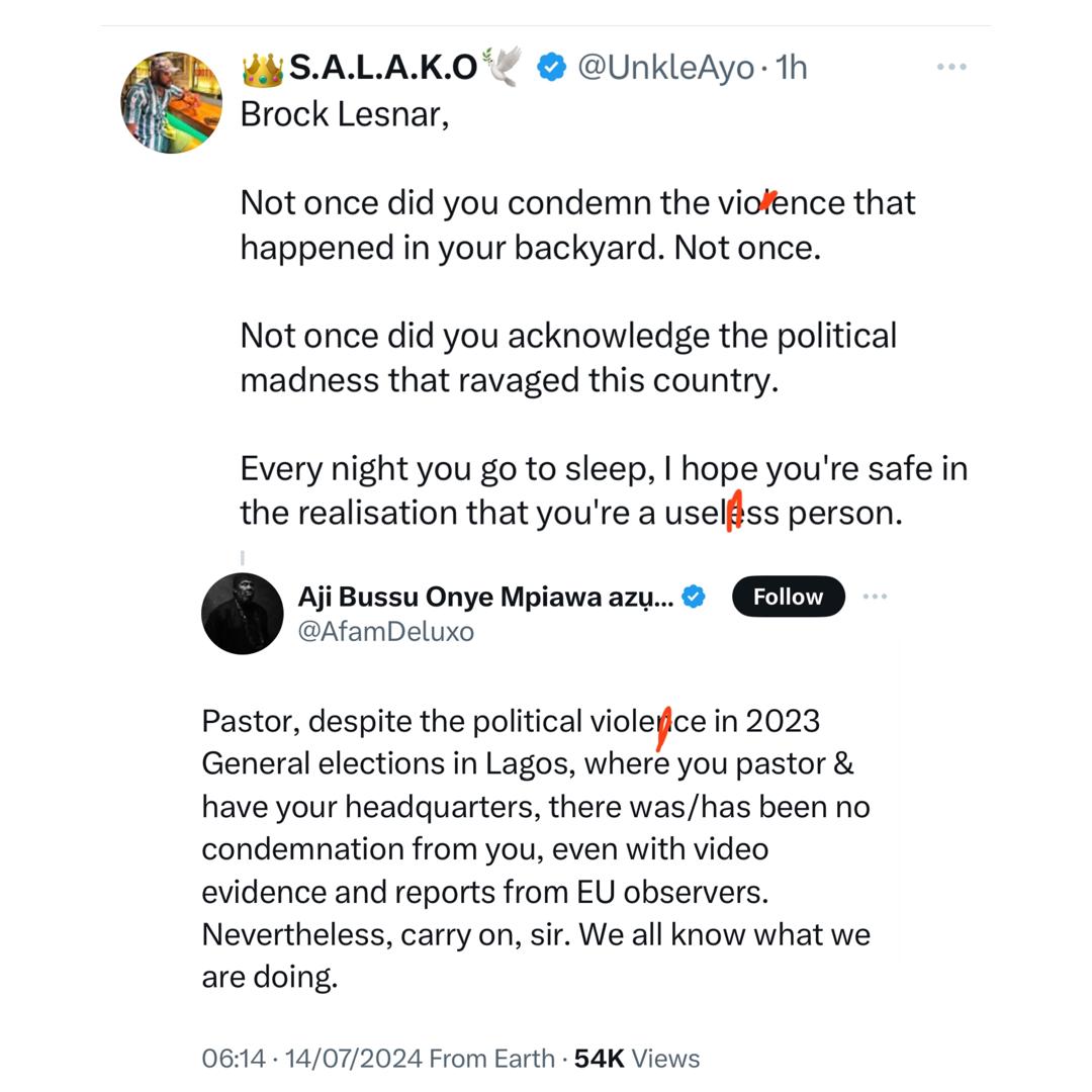 Social media users tackle clergyman, Pastor Paul Adefarasin, for speaking against the assassination attempt on Donald Trump but not on the violence recorded during the 2023 general election