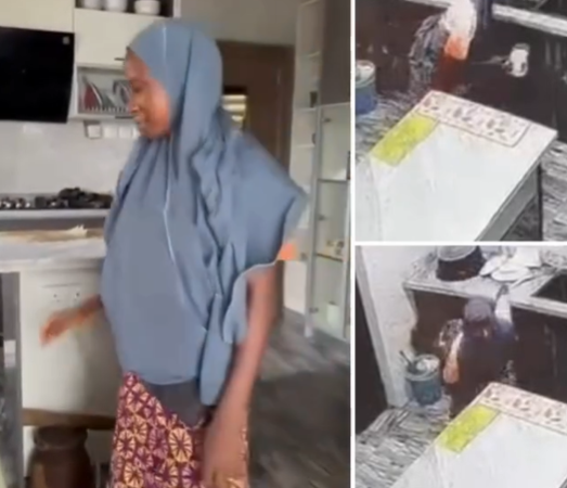 CCTV captures moment maid urinated in her madam’s mug in the kitchen