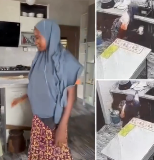 CCTV captures moment maid urinated in her madam’s mug in the kitchen