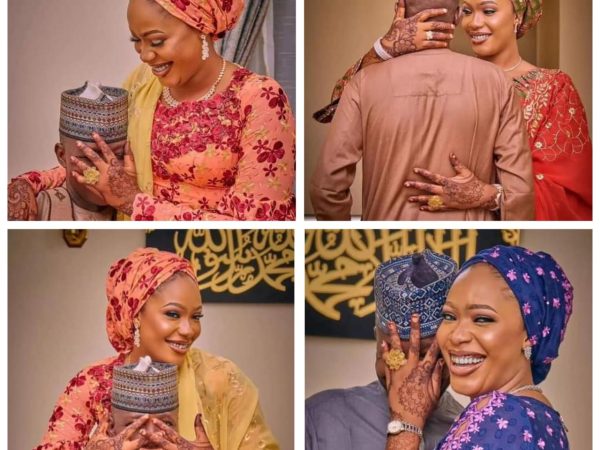 Nigerian woman conceals her man’s face in pre-wedding photos