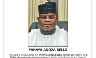 Anti-Graft Agency EFCC Says Kogi Ex-Governor Yahaya Bello Still Wanted After Three Months