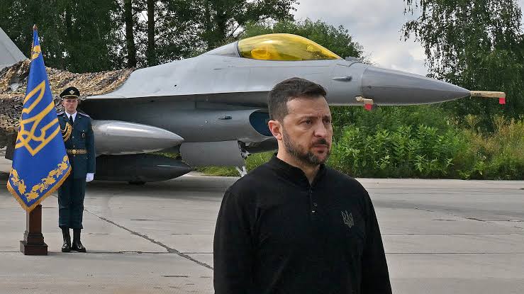 Zelensky sacks head of Ukraine’s air force four days after crash of F16 fighter which killed top pilot