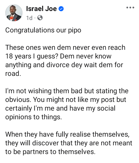 Marriage is beyond infatuation or love - Nigerian activist reacts as 