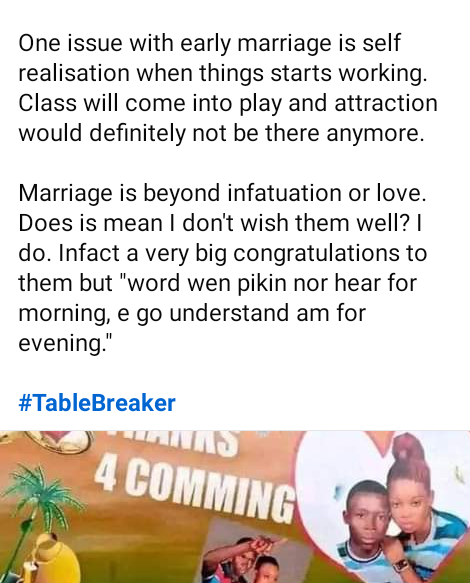 Marriage is beyond infatuation or love - Nigerian activist reacts as 