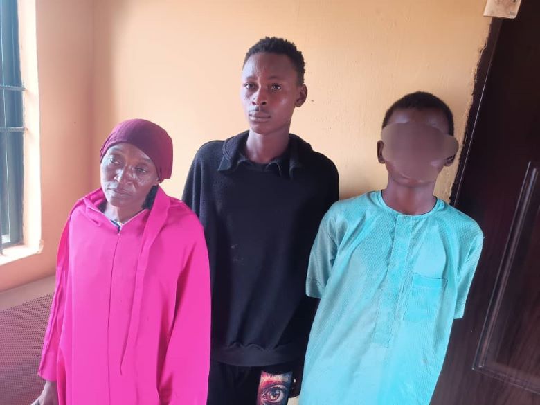 Woman and her two sons arrested for housebreaking, theft in Nasarawa
