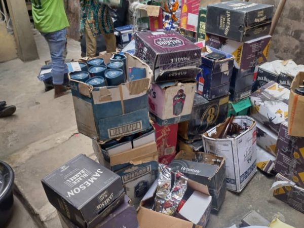 NAFDAC uncovers illegal alcohol production factory in Lagos Island, seizes N200 million worth of goods