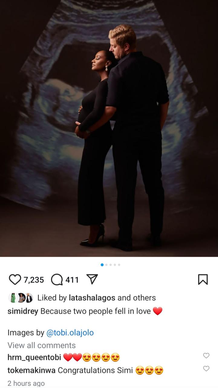 Media personality Simi Drey is pregnant with her first child (photos)