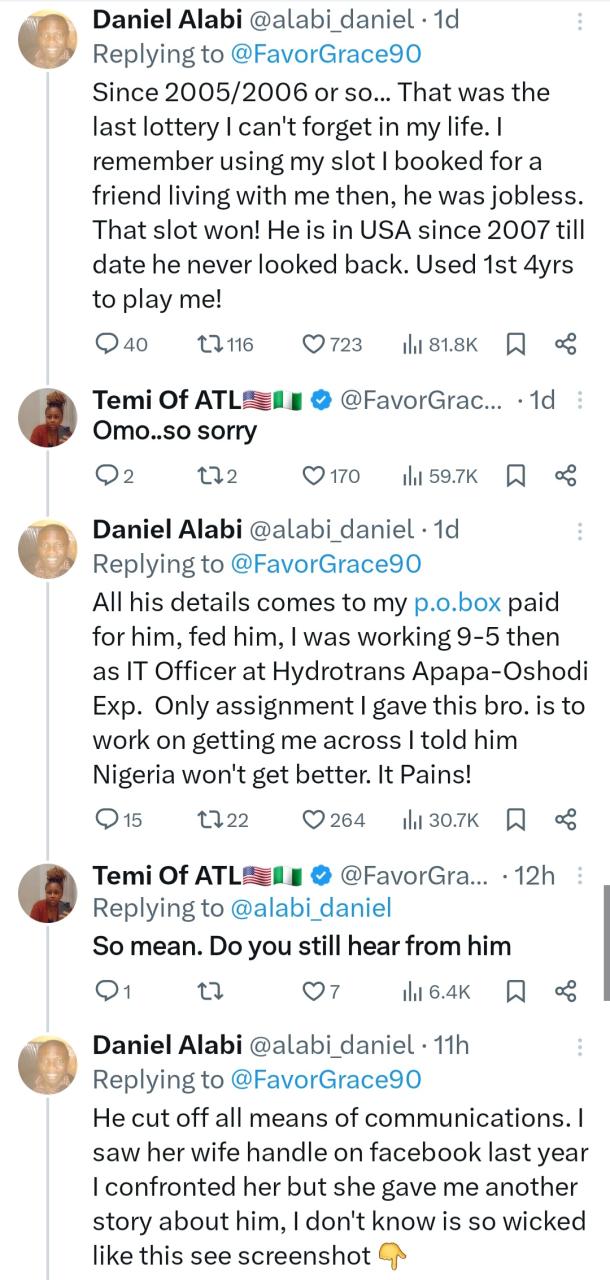 Man who gave up his US visa lottery slot for his friend reveals how he paid him back