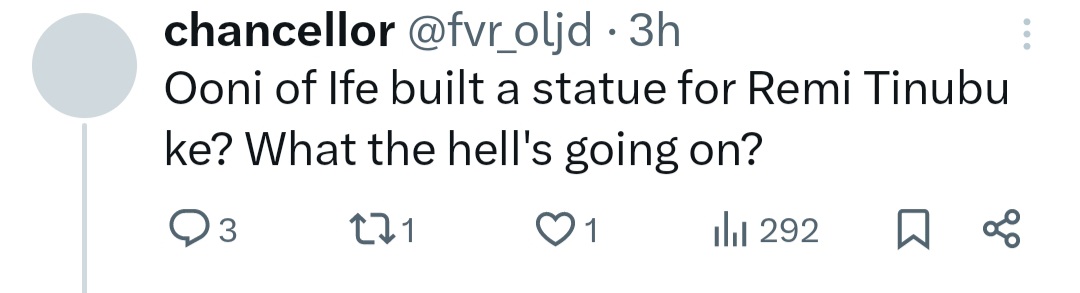 Reactions as Ooni of Ife unveils golden statue of First Lady Oluremi Tinubu (video)