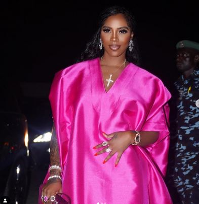 Tiwa Savage In Shock After Seeing A Self-driving Car
