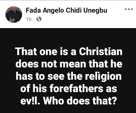 Being a Christian doesn