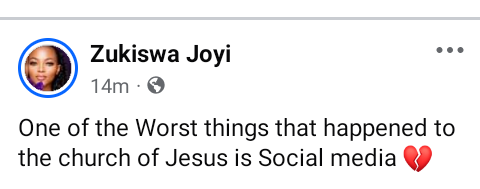 One of the worst things that happened to the church of Jesus is social media - 35-year-old South African virgin says