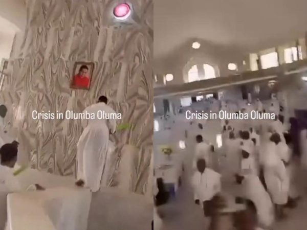 Chaos in Olumba Olumba as members allegedly refuse to worship Roland Olumba Obu (video)