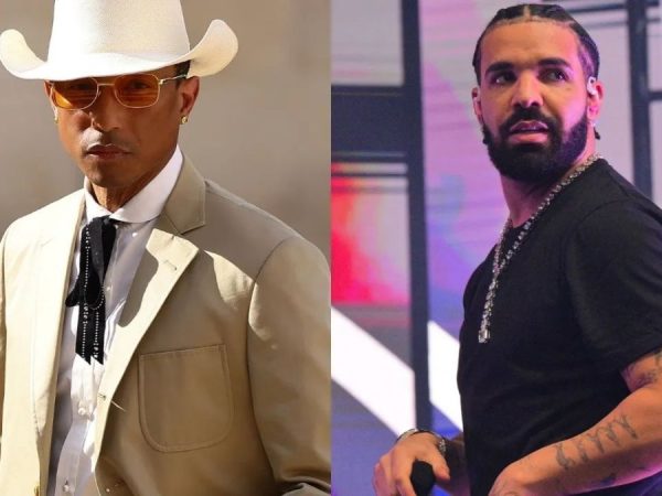 Pharrell reacts after Drake purchased his old jewelry for $3.3m and threatened to burn them down