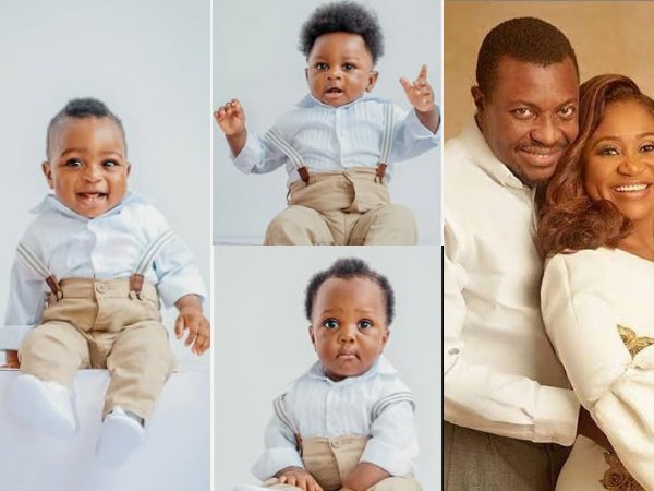 Alibaba’s wife shares adorable photo of their triplets as they celebrate their first birthday