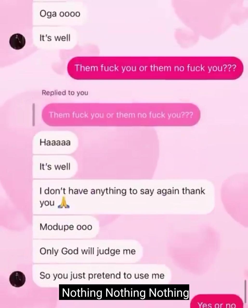 Chats show singer Portable asking his mistress Queen Dami if she cheated on him with another man