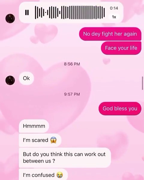 Chats show singer Portable asking his mistress Queen Dami if she cheated on him with another man