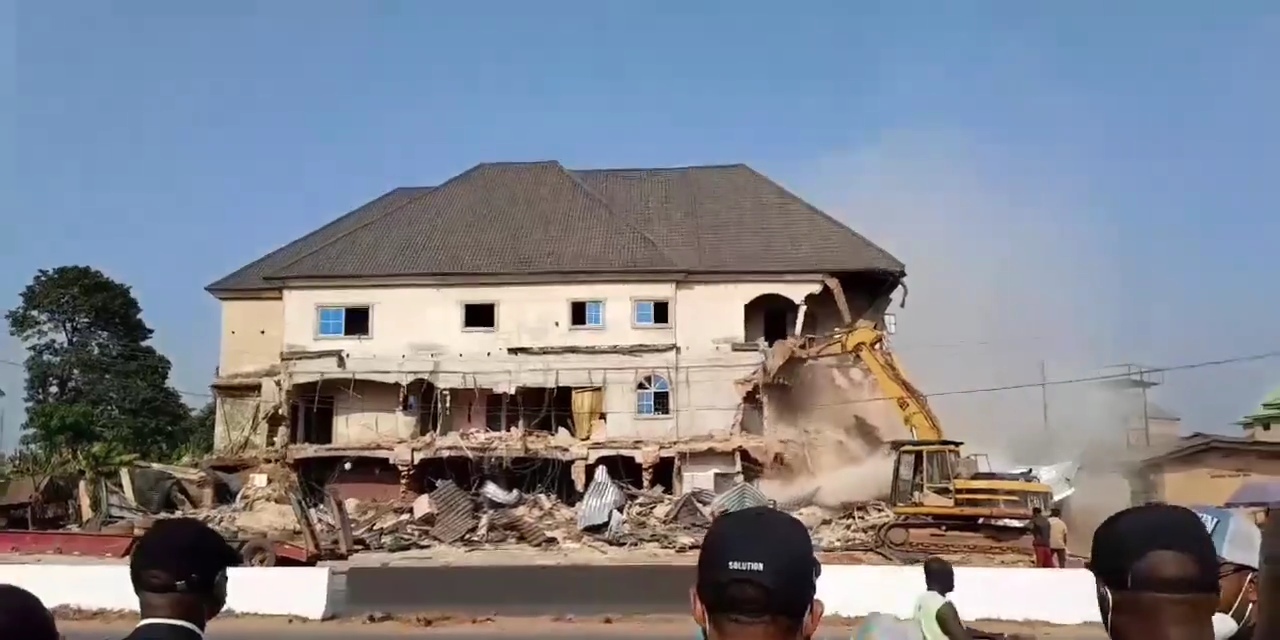 Anambra government demolishes kidnappers