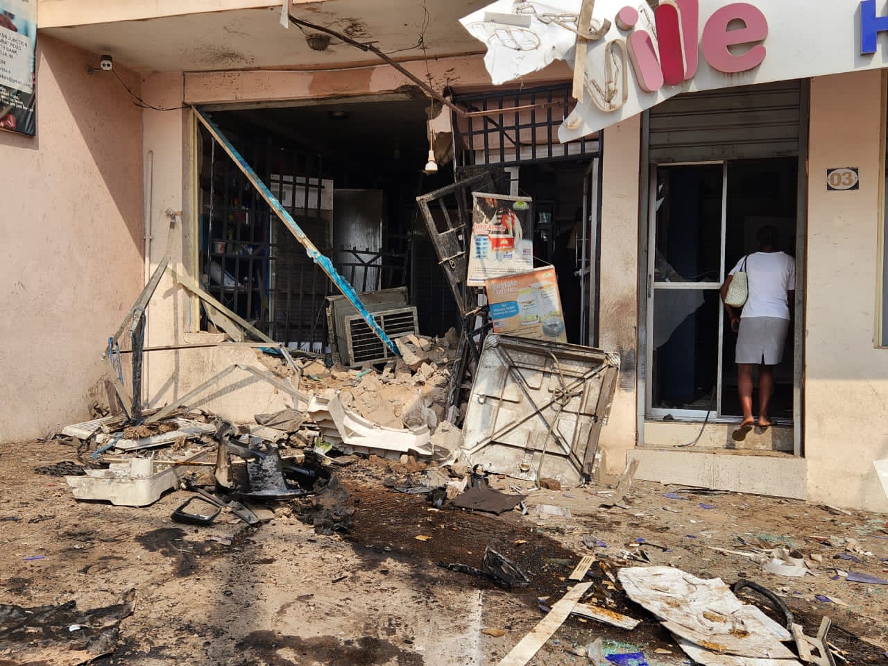 One k!lled, another injured as car rams into pharmacy in Ibadan