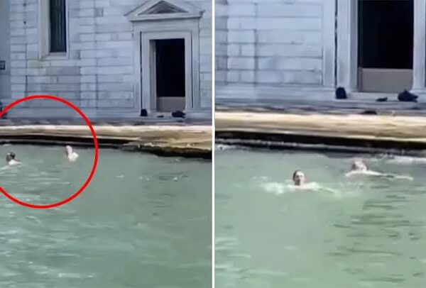 British man and girlfriend banned from Venice and fined nearly £400 for swimming in canal