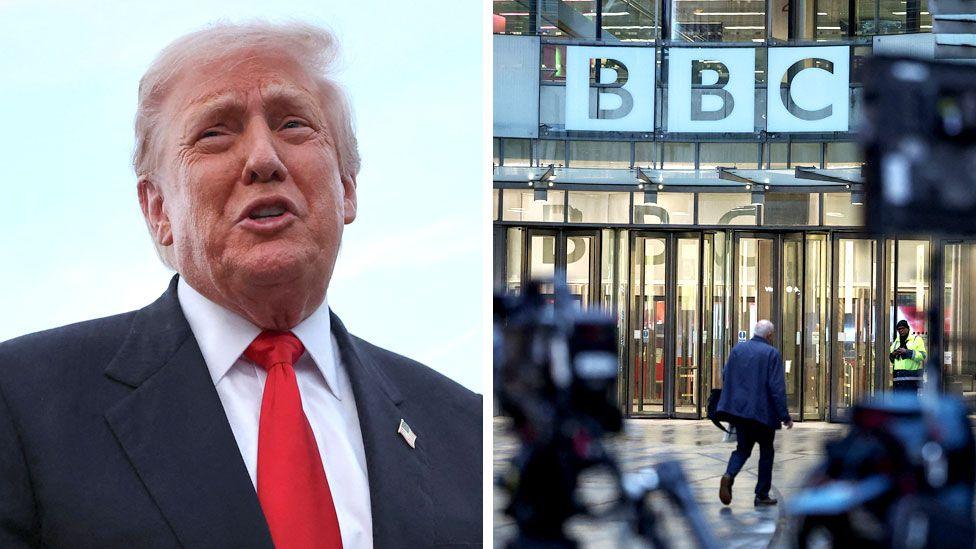 BBC issues grovelling apology to Donald Trump after the US president threatened to sue for $1BILLION