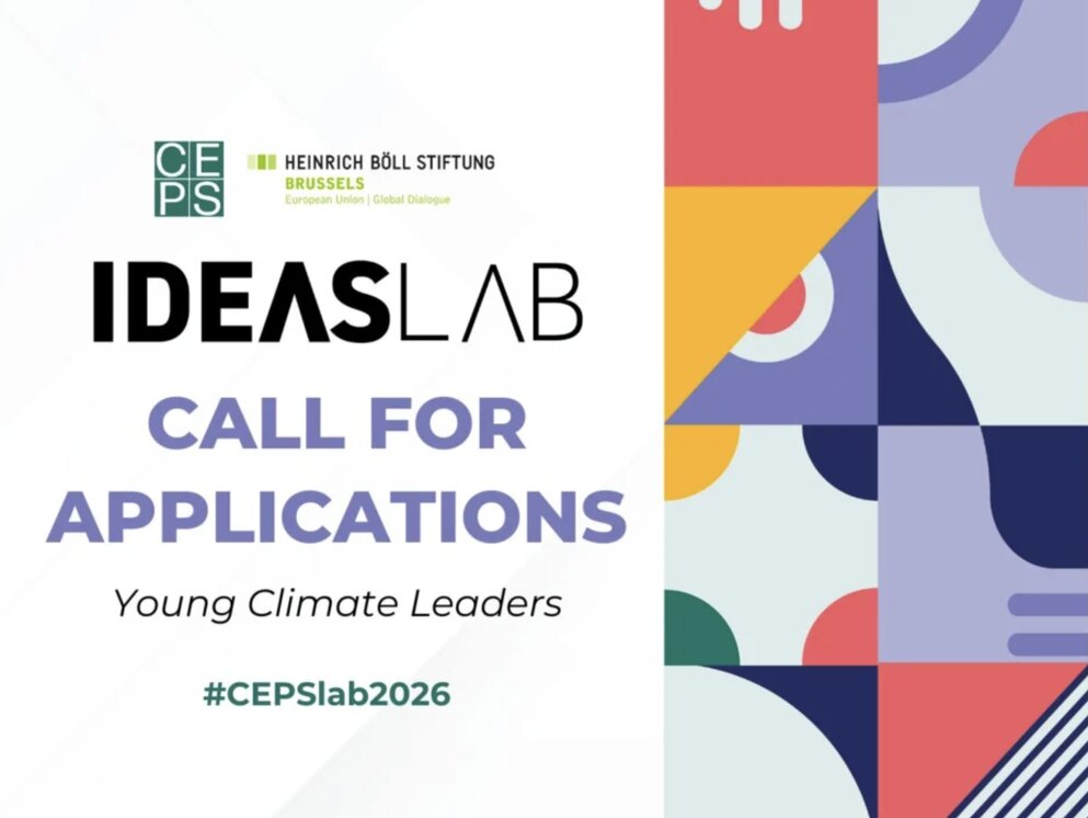 The Centre for European Policy Studies (CEPS) Ideas Lab 2026 for young climate leaders (Fully Funded to Brussels, Belgium)